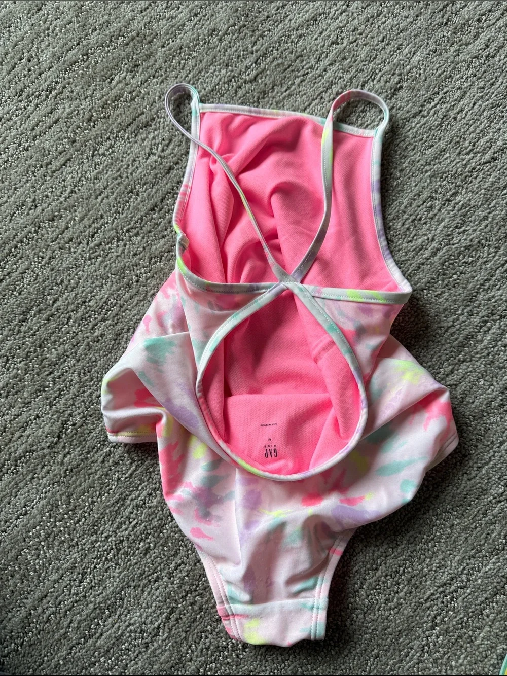 GAP Kids One-Piece Swimsuit in Pink Tie-Dye
